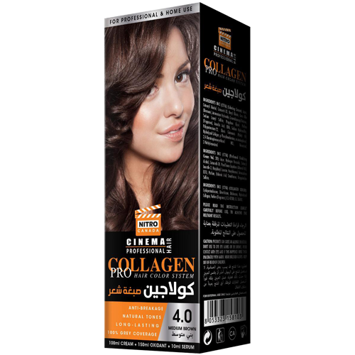 Nitro Canada HAIR COLOR SYSTEM Medium Brown 4.0 100*150*10