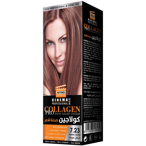 Nitro Canada HAIR COLOR SYSTEM Medium Chestnut 7.23 100*150*10