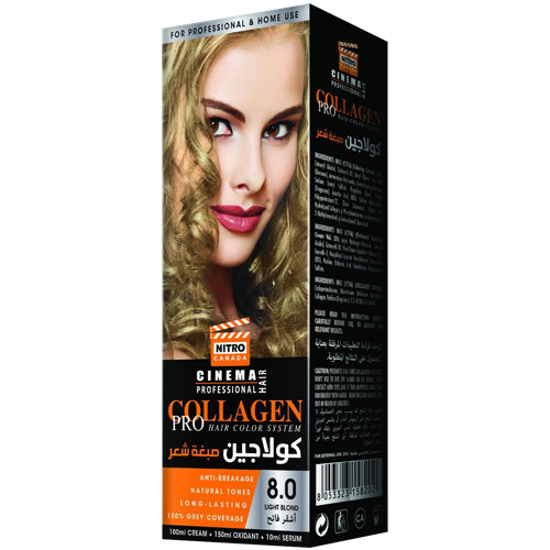 Nitro Canada HAIR COLOR SYSTEM Light Blond 8.0 100*150*10