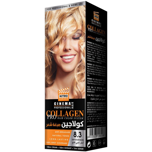 Nitro Canada HAIR COLOR SYSTEM Light Golden Blond 8.3 100*150*10